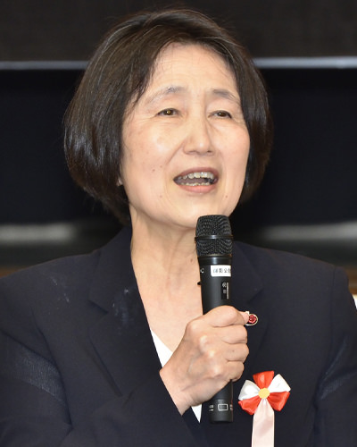 来賓挨拶 谷本 公子元校長(第28代)