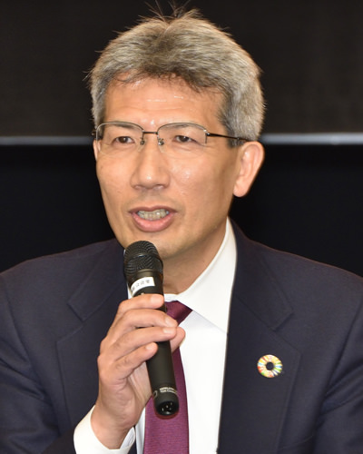 来賓挨拶 中谷 安宏前校長(第29代)