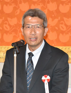 来賓挨拶　中谷　安宏　元校長先生　（第29代）
