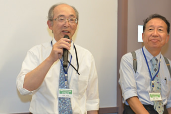 クイズの回答を答える　切原　幸治　先生　顧問（33回生）